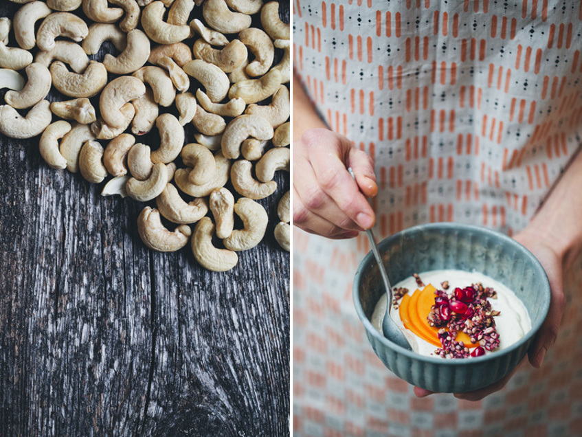 Easy homemade cashew oat yogurt